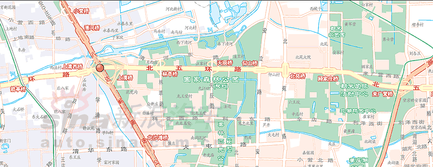 北京交通图-五环(信号灯、监视器、诱导屏、违法自动监测仪